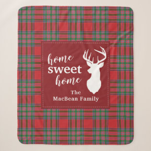Kerstfeestdag thuis Sweet MacBean Tartan Sherpa Deken