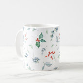 Kerstfeestdag, traditioneel Waterverf Koffiemok (Voorkant links)