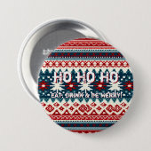 Kerstfeestdag Ugly Sweater Party Ronde Button 7,6 Cm (Voorkant /achterkant)