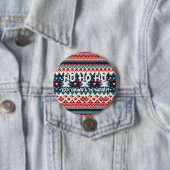 Kerstfeestdag Ugly Sweater Party Ronde Button 7,6 Cm (In situ)