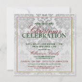 Kerstfeestdag uitnodiging voor feestfeest (Voorkant)