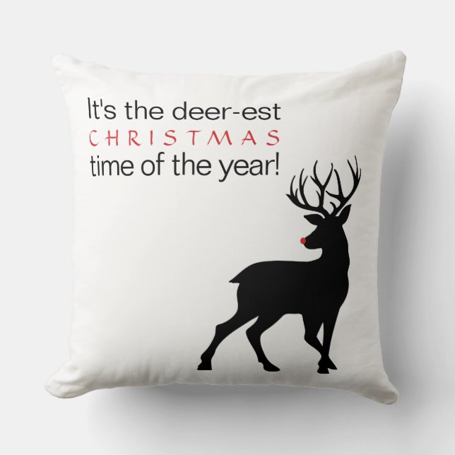 Kerstfeestdag van het jaar kussen (Voorkant)