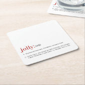 kerstfeestdag vierkante kartonnen onderzetter (Schuin)