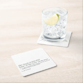 Kerstfeestdag Vierkante Kartonnen Onderzetter (Insitu)