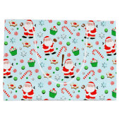 Kerstfeestdag voor honkbal groot cadeauzakje (Achterkant)