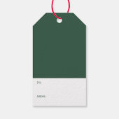  kerstfeestdag voor kerstmis cadeaulabel (Achterkant)