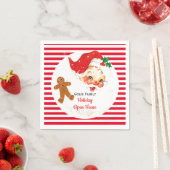 kerstfeestdag voor kerstmis servet (Insitu)