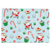 Kerstfeestdag voor ockey Player Groot Cadeauzakje (Achterkant)