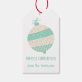  kerstfeestdag voor Ornament Kraft Paper Cadeaulabel (Voorkant)