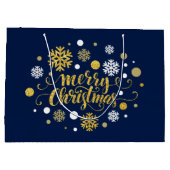 Kerstfeestdag - Vrolijk kerstfeest Large Cadeauzakje (Achterkant)