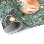 Kerstfeestdag - Waterverf lichten Cadeaupapier (Rol Hoek)