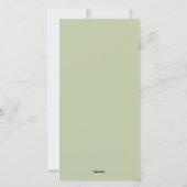 Kerstfeestdag Waterverf Pine Red Berries Feestdagenkaart (Achterkant)