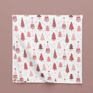Kerstfeestdag Waterverf Roze roze rozengoudboom Tafelkleed
