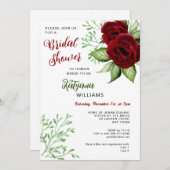 Kerstfeestdag Weddenschap Bridal Uitnodiging (Voorkant / Achterkant)