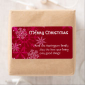 Kerstfeestdag Wijn Rood en Wit Etiket (Insitu)