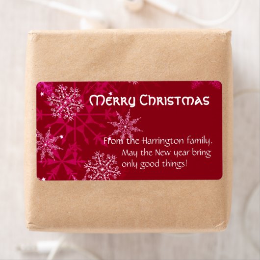 Kerstfeestdag Wijn Rood en Wit Etiket (Insitu)