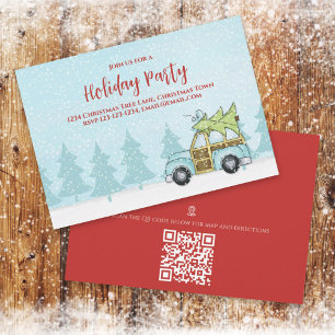 Kerstfeestdag winterfeestelijke QR-codelijst Kaart