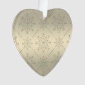 Kerstfeestdag - Zilver N Gold Glitter Ornament (voorkant)