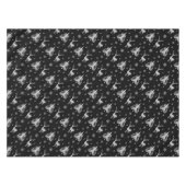 Kerstfeestdag: zwarte tonerplaat tafelkleed (Voorkant (Horizontaal))