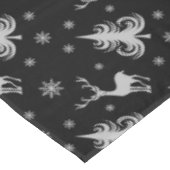 Kerstfeestdag: zwarte tonerplaat tafelkleed (Gekanteld)
