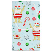 Kerstfeestdag zwemmen klein cadeauzakje (Achterkant)