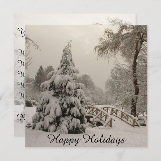 Kerstfeestdagen Aangepaste feestkaarten Kaart (Voorkant / Achterkant)