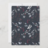 kerstfeestdagen botanische boog kaart (Achterkant)