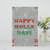kerstfeestdagen briefpapier (Staand voorkant)