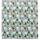 kerstFeestdagen Douchegordijn (Voorkant)