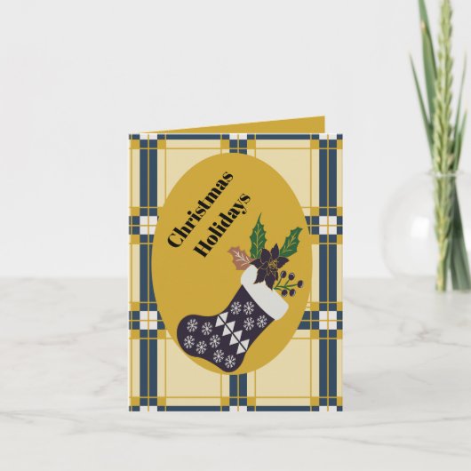 kerstFeestdagen Feestdagen Kaart (Voorkant)