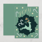 kerstfeestdagen feestdagenkaart (Voorkant / Achterkant)