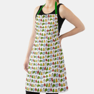 kerstfeestdagen gebakken suikerkoekjes schort