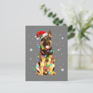 kerstfeestdagen in de herfst Shepherd Dog Briefkaart