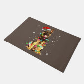 kerstfeestdagen in de herfst Shepherd Dog Deurmat (Schuin)