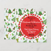  kerstfeestdagen kaart (Voorkant / Achterkant)