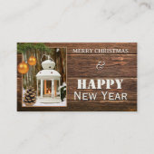 kerstFeestdagen Kantoor Dank u Visitekaartje (Voorkant)