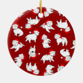 kerstfeestdagen keramisch ornament (Achterkant)