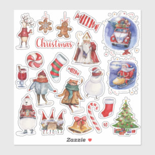 KerstFeestdagen  Kinder Bullet Journal Sticker