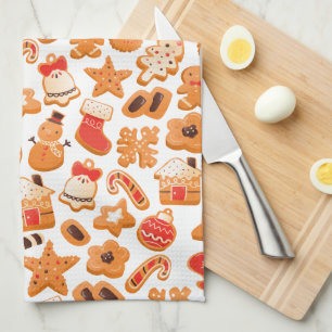 kerstfeestdagen koekjes met brood theedoek