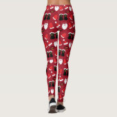 Kerstfeestdagen met kerstcadeautjes leggings (Achterkant)