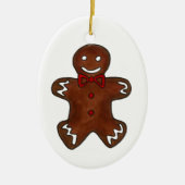 kerstfeestdagen met koekjes en koekjes keramisch ornament (Voorkant)