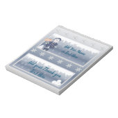 kerstfeestdagen met Snoepjes met schuifbalken Notitieblok (Gedraaid)