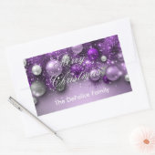 Kerstfeestdagen - Ornamenten Rechthoekige Sticker (Envelop)