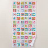 KerstFeestdagen Pastemantsplaat Strandlaken (Voorkant)