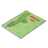 kerstfeestdagen voor kerstfeestdagen notitieboek (Linkerzijde)