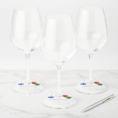  kerstfeestdagen wijnglaslabel (Set)