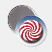 KerstFeestdagen Winterpermint Snoep Magneet (Voorkant / Achterkant)