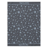 Kerstfeestdagen wintersopflakes op maat tafelkleed (Voorkant)