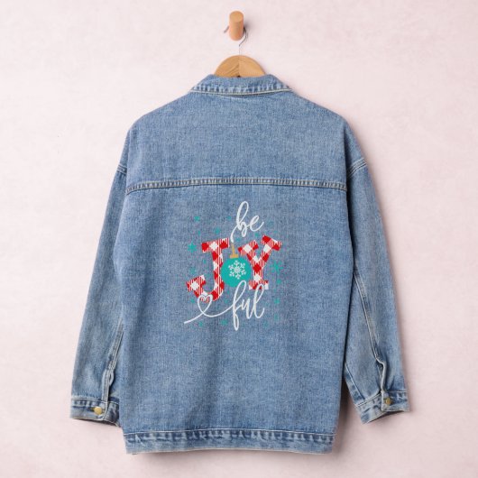 kerstFeestdagen zijn vrolijk moderne winter Denim Jacket (Hangar)