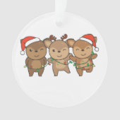 kerstfeestdieren met een deuut der Ormena Ornament (voorkant)